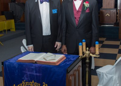 Master Lamond Byrd and Installing Chaplain Mike Tugwell