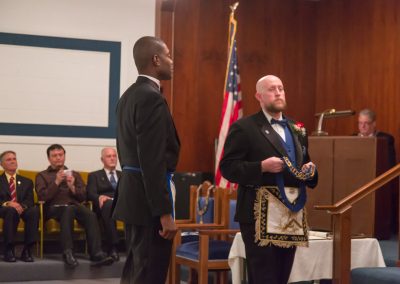 Lamond Byrd being installed as Master